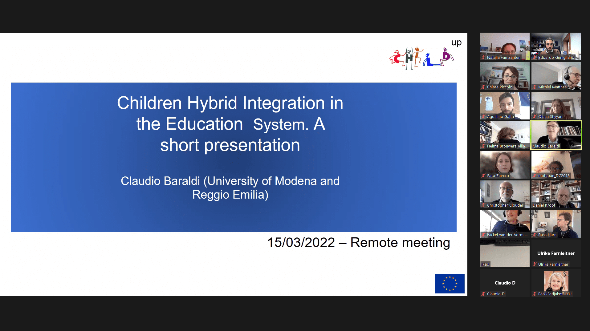 Professor Baraldi - CHILD-UP presentation